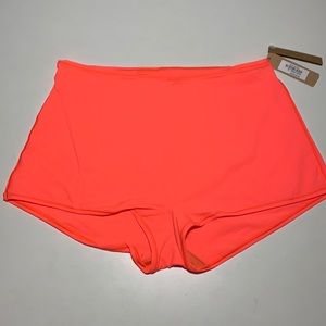 Skims Neon Coral Boy Short 2X